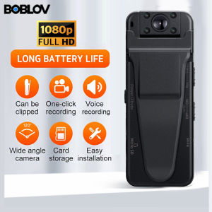 BOBLOV Mini WIFI Body Camera 2K 1440P Vlogging Camera HD 1080P 180° Rotating Video Camera Police Body Camera Video Camcorder with Adjustable Belt for Bikes Cycling Motorcycles Dashcam