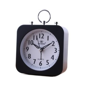 EKILLERLY Cartoon Bedside Alarm Clock Simple 3D Lazy Silent Clock Fashion Cute Electronic Wake-up Alarm Bedside