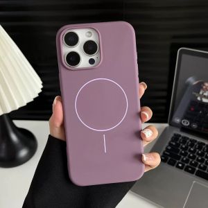 Candy Color Matte Magnetic Case For iPhone 11 13 14 15 16 12 Pro Max New Fashions Shockproof Cover
