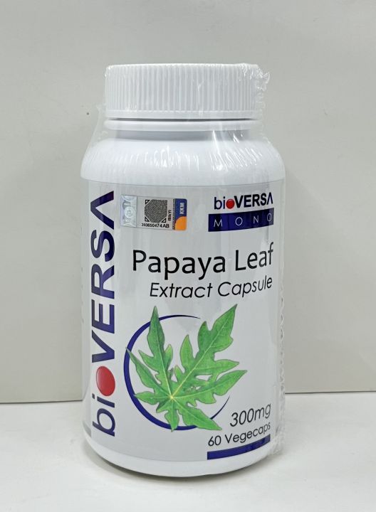 bioVERSA MONO Papaya Leaf Extract Capsule 300mg 60Vegecaps Lazada