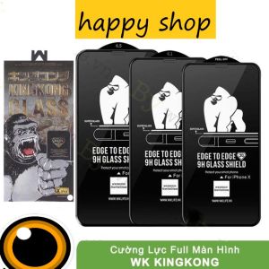 KINGKONG chính hãng Full màn hình (KÍNH CƯỜNG LỰC)- Thách thức mọi va đập hạn chế bám vân tay - Full dòng lP-HAPPY SHOP