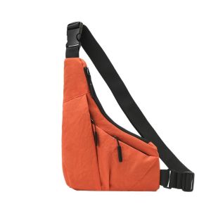 YUCHEN กันน้ำกันน้ำได้ กระเป๋าสะพายไหล่กลางแจ้ง กระเป๋าหลายช่อง แบบพกพาได้ กระเป๋าคาดอกผู้ชาย มัลติฟังก์ชั่ ทนทานต่อการใช้งาน กระเป๋าสะพายพาดลำตัว การปั่นจักรยาน