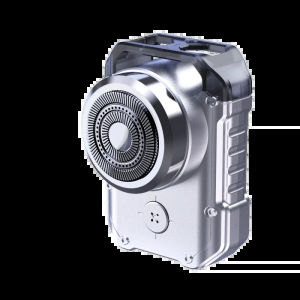 Electric  Travel Shaver Razor For Men Rechargeable IPX7 Waterproof Punk Mecha Design Pocket Face Beard  With Key Ring