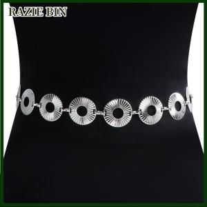 RAZIE BIN Phụ Nữ Của Thời Trang Vòng Tròn Kim Loại Chuỗi Vành Đai Rìa Vòng Eo Chuỗi Quần Áo Vành Đai Dây Thắt Lưng Cho Mùa Hè Bãi Biển