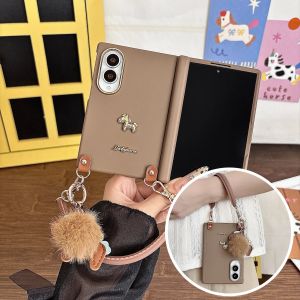 New Anti Drop Phone Strap Suitable For Samsung Galaxy Z Fold 8 Wide Folding Trojan Mirror Anti Drop Phone Case