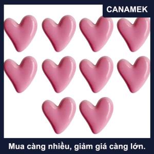 【CANAMEK】 10 Nam châm tủ lạnh hình trái tim nam châm tủ lạnh từ tính cho bảng tin trang trí máy ảnh Polaroid trang trí nhà