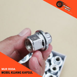 Mur Baut Roda Kijang Kapsul LGX Kunci Roda 21 mm Warna Chrome