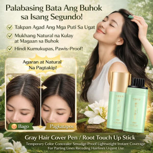 Herbal Hair Dye Pen Instant Gray Hair Cover Non-Damaging Color Stick Easy Hair Touch-Up