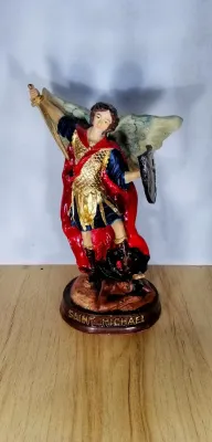 St. Michael Archangel 8.5 inches Religious Figurines Fiber Resin
