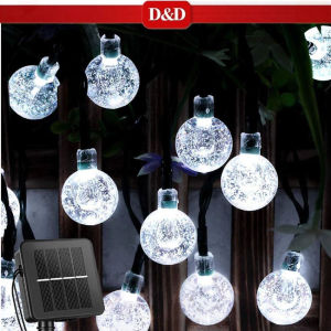 D&D XH610 Solar Bubble Ball Lights 30L Waterproof Outdoor Decor for Christmas