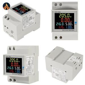 D52-2066 Din Rail AC Monitor 100A 6 IN 1 Single Phase Energy Meterเครื่องทดสอบไฟฟ้าพลังงานเมตรในครัวเรือนอุตสาหกรรม[Jocestyle Store]