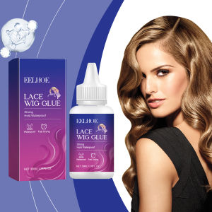 EELHOE No Residue Clear Glue Strong Hold Lace Wig Glue Hair Adhesive Waterproof Sweatproof Lace Melting Glue Wig Install Glue Lace Glue Waterproof Invisible Strong Hold For Wig Super Bonding Adhesive Glue