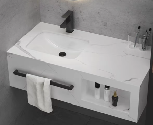 Bàn Đá Nhà Tắm Có Vắt Khăn Chống Xước Mẫu Mới Nhất Hot Nhất Hiện Nay - Hàng Nhập Khẩu