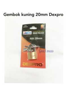 Gembok Kuning 20mm PD (Pendek) Press DEXPRO