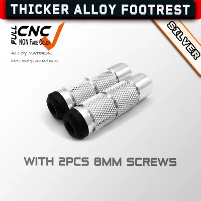 ✅COD Footrest FRONT 1pair Universal CNC Pegs Pedals Replacement Aluminum Alloy Motorcycle