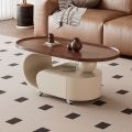 [CozyNest ]Italian Oval Coffee Table/Rock Slab Top/Modern Living Room Side Table/SG Seller. 