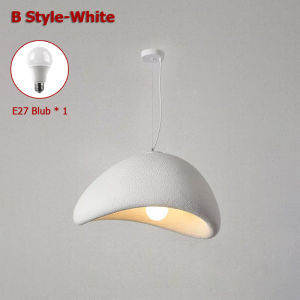 LANTU 60cm Wabi Sabi Chandelier Modern Minimalist Dining Living Room Pendant Light Bedroom Bar Designer Homestay E27 Hanghing Lamp Chandelier Hanging Lamp Fixture