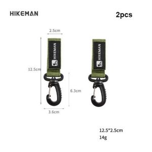 INVADER 2pcs Multi Functional Outdoor Backpack Carabiner Multistyles Nylon Camping Climbing Buckles EDC Tools