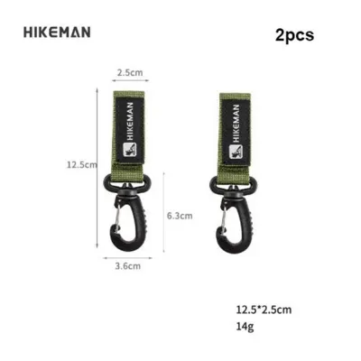 CANGMOTION 2pcs Nylon Outdoor Backpack Carabiner Multi Functional Multistyles Key Hook Buckle High Quality Triangle Hanging Buckle