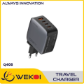 Charger 100W 3 USB-C PD 3.0 QC 3.0 4 Port USB LDNIO Q408 untuk Gadget Smartphone. 