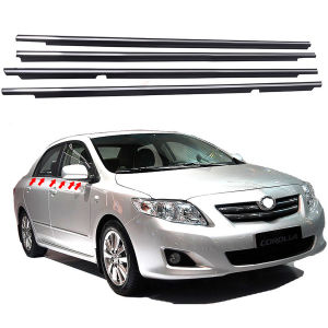 Car door weather waterproof strip Seal For Toyota Corolla altis 2007 2008 2009 2010 2011 2012 2013 Chrome Window Soundproof windproof Mouldings