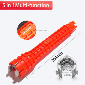 Bộ Lắp Đặt Vòi Và Bồn Rửa 5 Trong 1 Cờ Lê Đa Năng Dụng Cụ Bồn Rửa Phòng Tắm Nhà Bếp