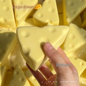 Giảm căng thẳng mềm Đồ chơi Squishy hình phô mai với bọt PU đàn hồi chậm để thư giãn và vui vẻ