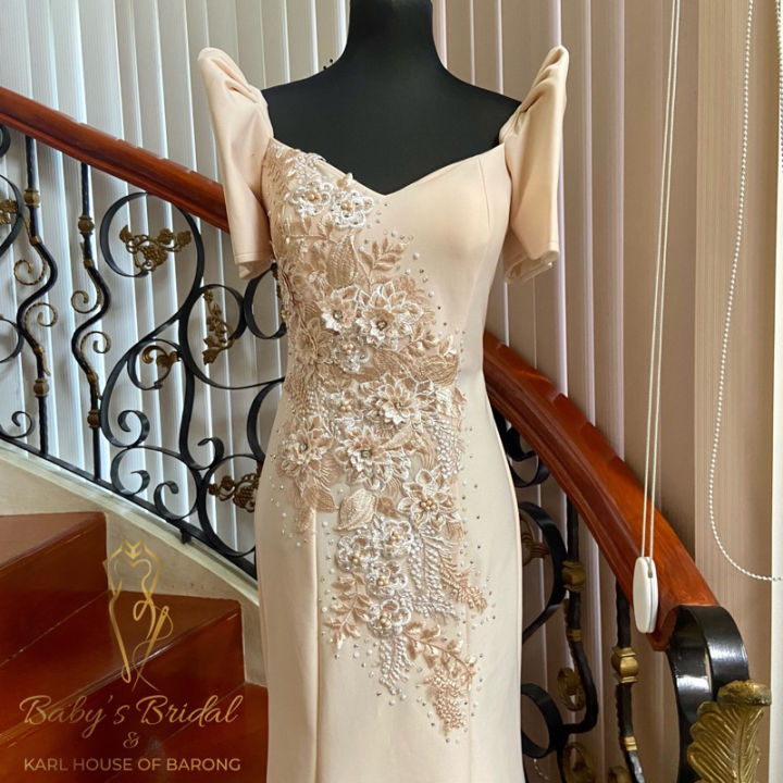 filipiniana lace dress White 'Florence' Wedding & Bridal Gown
