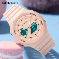 SANDA Waterproof Sport Watches Women Luxury LED Electronic Digital