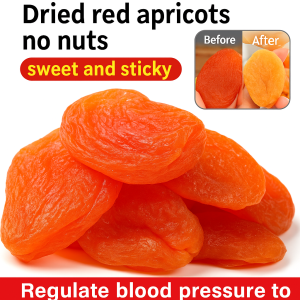 Sweet Soft And Chewy Sun-Dried Red Apricots No Additives No Pits