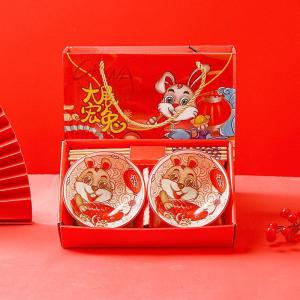 Souvenir Kado Bingkisan Hampers 1set 2mangkuk + 2pasang sumpit GARANSI PECAH