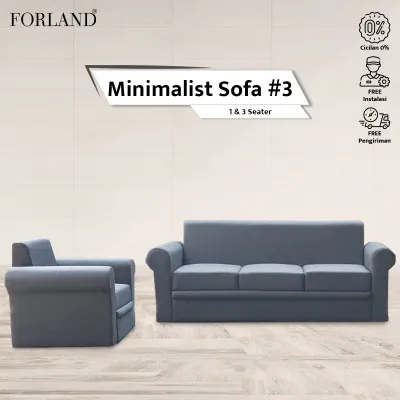 Sofa Minimalis Forland Living (1/2/3/Fullset Seater) - Plain Edition 2