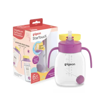 Pigeon (PIGEON) StarTouch Straw Cup with Gravity Ball Straw 250ml-Berry Blast
