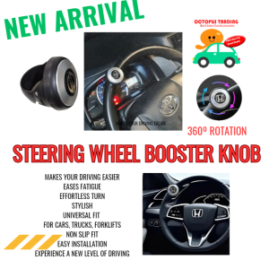 Universal 360° Steering Wheel Booster Knob Ball Spinner made for Toyota Isuzu Nissan Honda Mitsubishi Ford etc