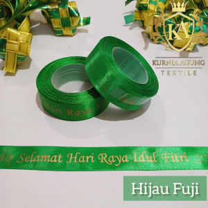 Pita Satin Hari Raya Idul Fitri Lebaran 2022 Hampers Parcel Dijual ROLL Gulungan Rolan Tulisan