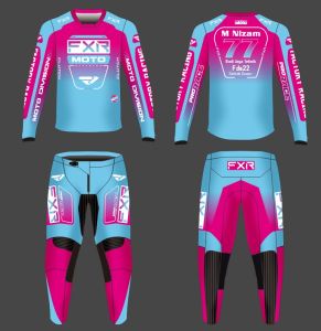BAJU JERSEY SET JERSET TRAIL RACING TRABAS GRASSTRACK BALAP ROADBIKE CUSTOM DESIGN (CELANA STRECH PREMIUM)