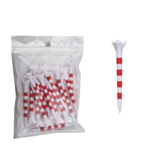 GONGL 20Pcs 70/83mm Golf Tee Set Professional with Stripe Golf Ball Holder Colorful Plastic Golf Practice Tees Golf Accessories