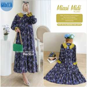 MIDI DRESS MIASI LIME LD 110 MOELA BERLABEL