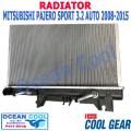 หม้อน้ำ มิตซูบิชิ ปาเจโร่ สปอรต์ 3.2L เกียร์ ออโต้ ปี 2008 - 2015 RD0038 Cool Gear รหัส 261470-1100  Radiator MITSUBISHI PAJERO SPORT 3.2L AUTO  AT Ocean cool  อะไหล่ รถยนต์. 
