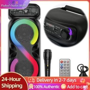 Outdoor Bluetooth Portable Speaker for Camping Karaoke Wireless Audio Device with Durable Design