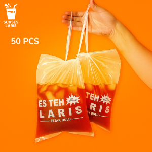 PLASTIK SABLON 100 PCS UKURAN 15 cm x 27 cm | PLASTIK SABLON | PLASTIK ES CEKEK ES TALI PINGGIR