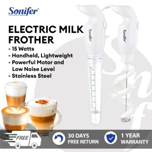 Sonifer Coffee Milk Frother Handheld Milk Foam Maker for Latte Cappuccino Powerful Drink Mixer