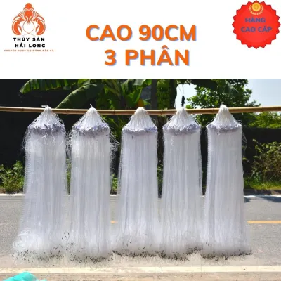 [Hàng cao cấp] Lưới đánh cá Việt Nam 3 phân - then 1.5 cao 90cm -dài 100m sợi cước siêu bén