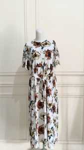 GALERI Midi Dress Motif Kekinian Aira Dress Busui Daster Bumil Bahan Rayon