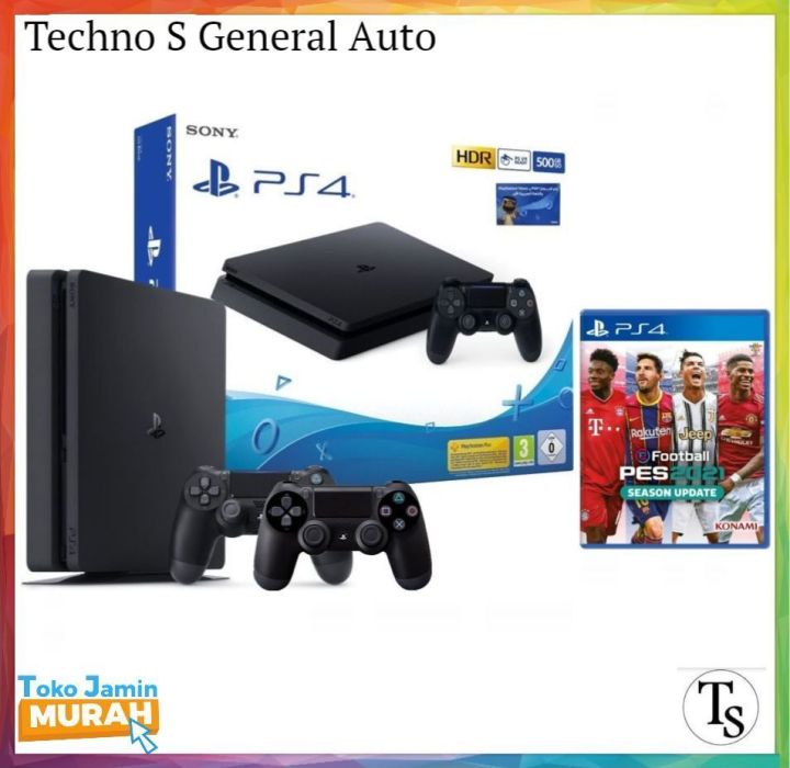 Sony PS4 Slim 500GB PS 4 Slim 500 GB Original Baru Playstation 4 500GB ...