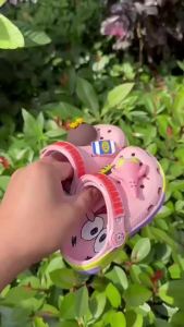 รองเท้าแตะ cross Patrick Star รองเท้าแฟชั่นการ์ตูน หัวโต ใส่สบาย ระบายอากาศ เหมาะกับหน้าร้อน#209479