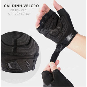Găng tay xe đạp hở nửa ngón 2 lớp chống sốc S-191 vải Terrry thoáng khí lau mồ hôi chống trơn trượt Cycling KAVISOTA
