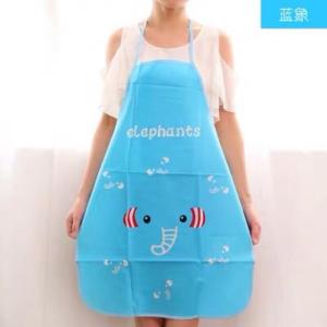 Lovely Cartoon Apron Sleeveless Waterproof Anti-oil Aprons Kitchen Cooking Waist Bib - 防水防油公主女士围裙韩版 厨房做饭半身成人无袖围腰