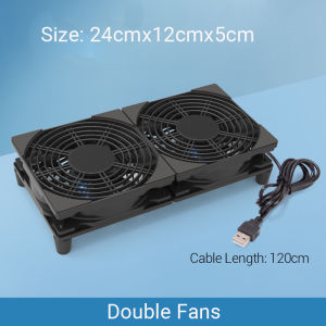 1200RPM USB Router Fan Wifi Modem Cooling Rack Router Cool 120CM Wire 5V Modem Cooler Shelf Usb Cooling Fan For Laptop