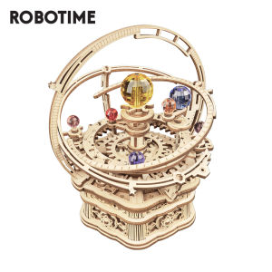 Robotime ROKRนาฬิกานกฮูก3Dปริศนาไม้ของเล่นสำหรับของเล่นเด็กผู้ชายเด็กLK503